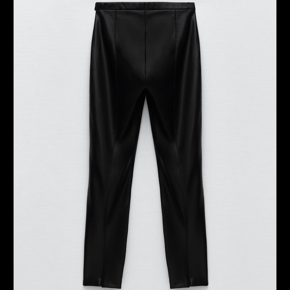 Zara faux leather leggings size large